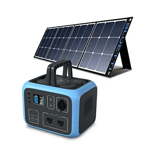 BLUETTI AC50S 500Wh Portable Power Station with Solar Panel