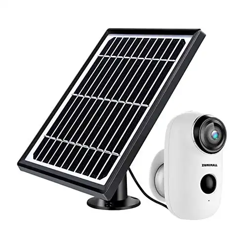 ZUMIMALL Solar-Powered Outdoor Security Camera